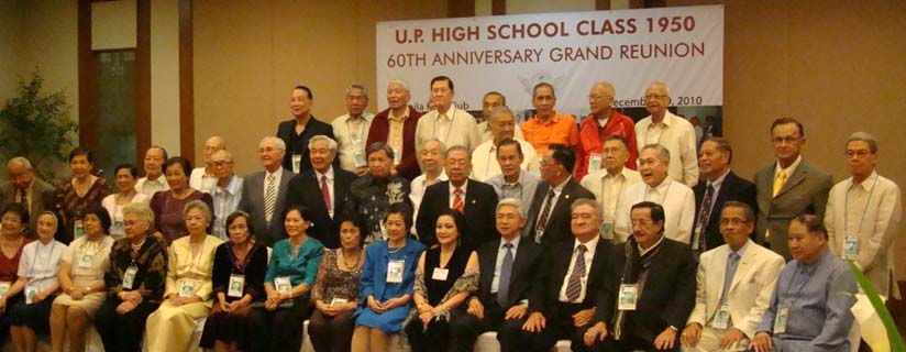 The Class of 1950, UP High School - 2010 Reunion