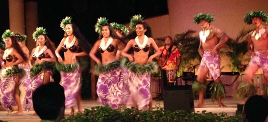 Polynesian Dance at the LUAU Polynesian Dance at the LUAU