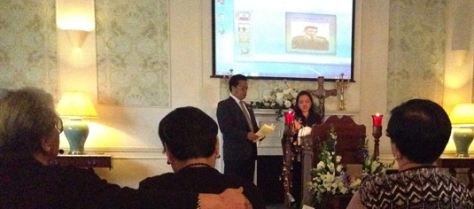 At The Memorial For Rogie - 2-25-2013